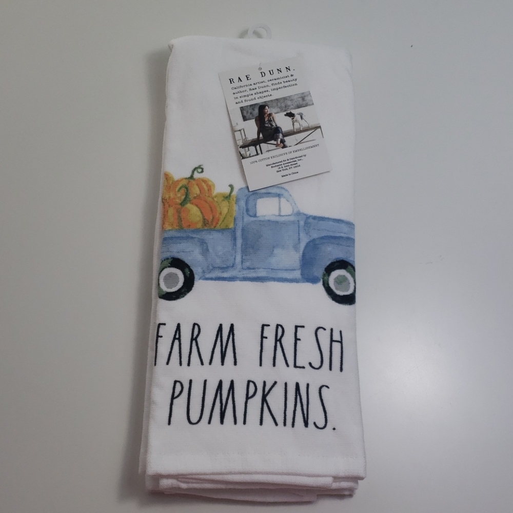 Rae Dunn Set of 2 Kitchen Towels Farm Fresh